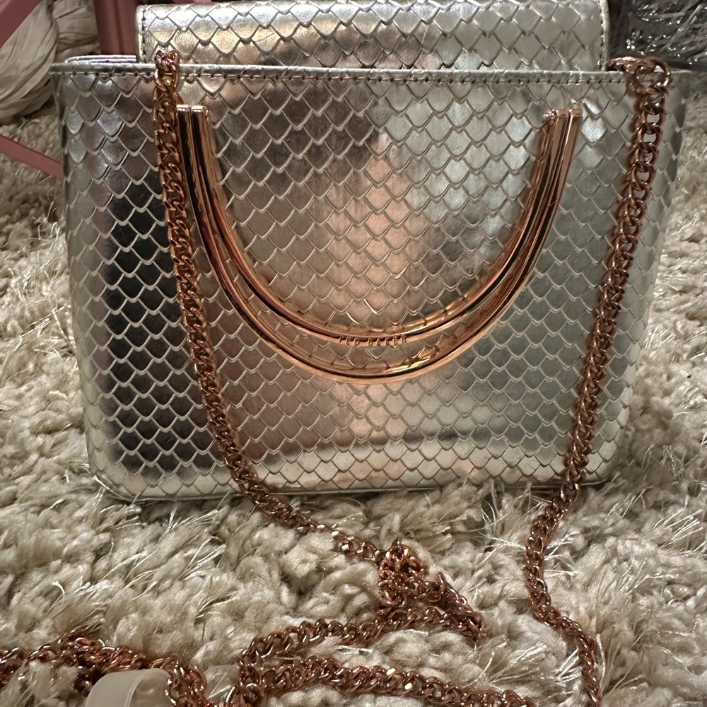 Ted Baker London Silver and Gold Baby Bag